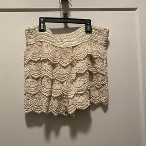Floral lace shorts